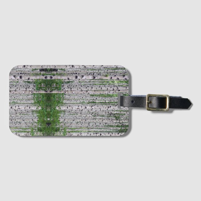 Birch Tree Forest Nature Luggage Tag (Front Horizontal)