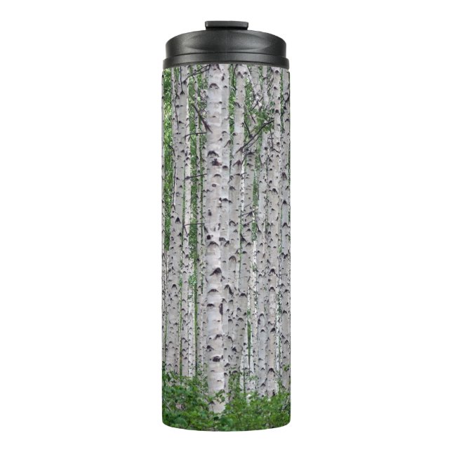 Birch Tree Forest Nature Thermal Tumbler (Front)