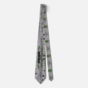 Birch Tree Forest Nature Tie