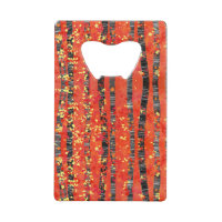 Birch Tree Forest Red