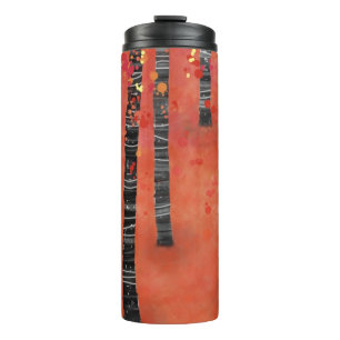 Birch Tree Forest Thermal Tumbler