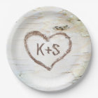 Birch Tree Heart Rustic Wedding