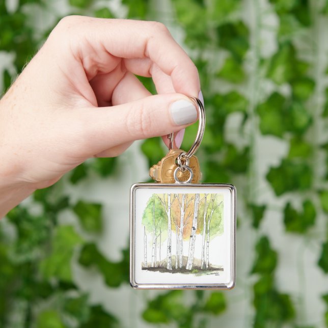 Birch Tree keychain (Hand)