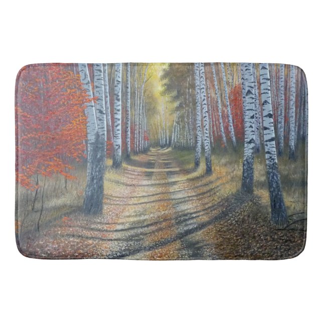 Birch Tree Lane Bath Mat (Front)