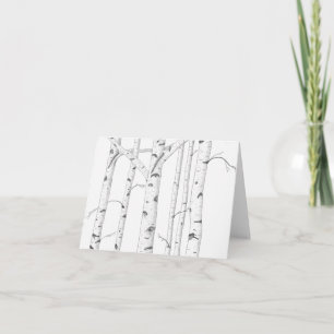 Birch Tree Note Card NCB4