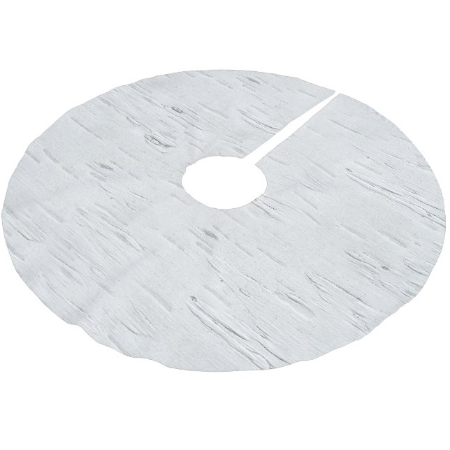Birch Tree Pattern Brushed Polyester Tree Skirt (Angled)