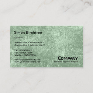 Birch Tree Texture - Light Green (CCFFCC) Business Card