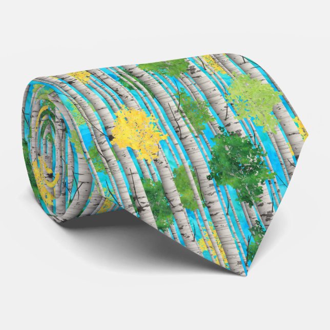 Birch Tree Tie (Rolled)