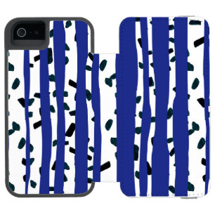 Birch Tree Trunks on Blue Incipio Watson™ iPhone 5 Wallet Case