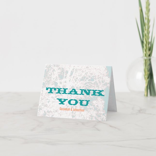 Birch Tree Typography Thank You Cards (Front)