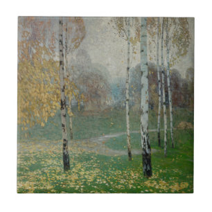 Birch Trees, 1904 (oil on canvas) Ceramic Tile