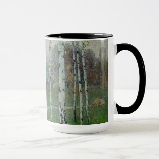 Birch Trees, 1904 (oil on canvas) Mug (Right)