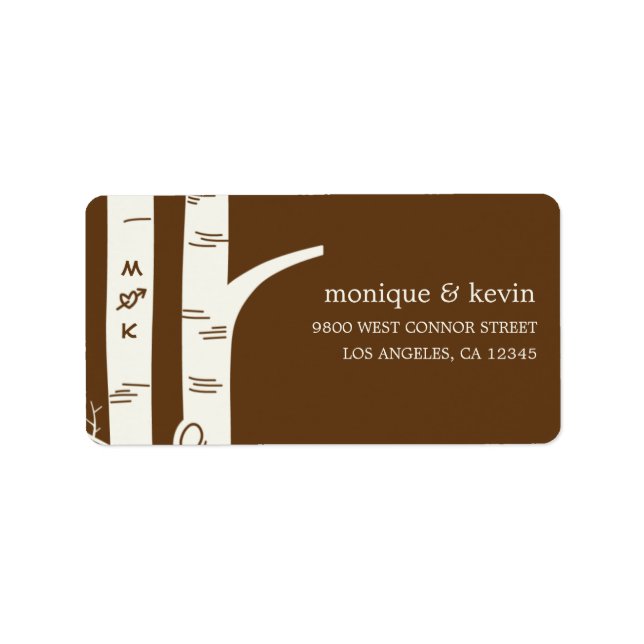 Birch Trees Address Label (Front)