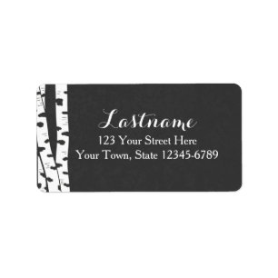 Birch Trees Address or Gift tag