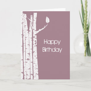 Birch Trees Card