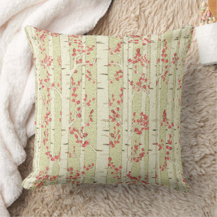 birch trees cushion