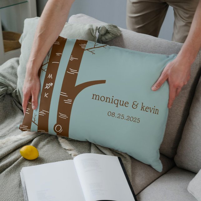 Birch Trees Custom Throw Pillow (Creator Uploaded)