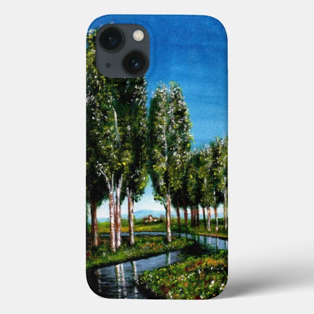 BIRCH TREES IN TUSCANY Case-Mate iPhone CASE (Back)