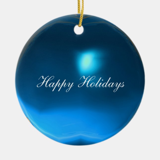 BIRCH TREES IN TUSCANY CERAMIC TREE DECORATION (Front)