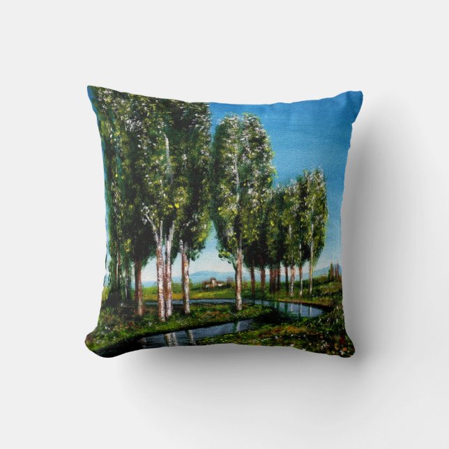 BIRCH TREES IN TUSCANY CUSHION (Front)