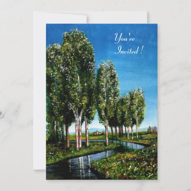 BIRCH TREES IN TUSCANY INVITATION (Front)