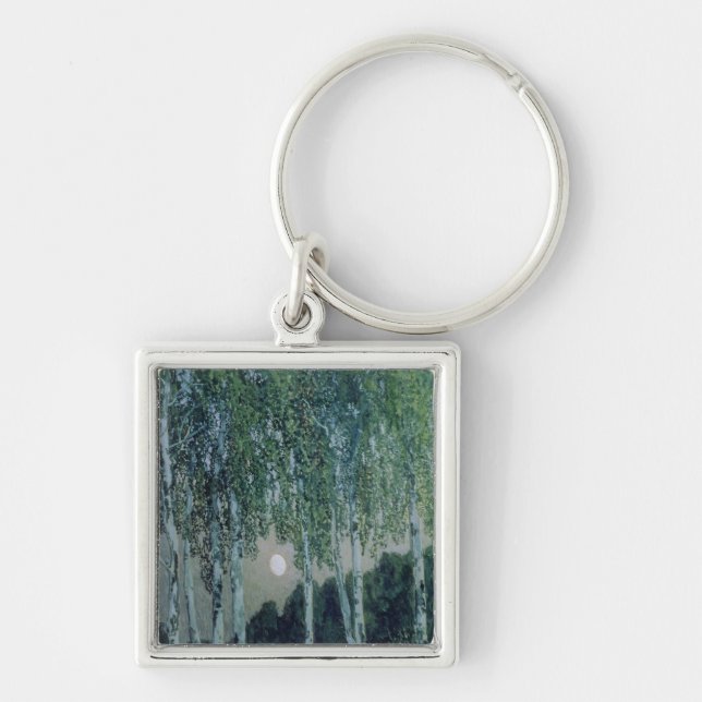 Birch Trees Key Ring (Front)