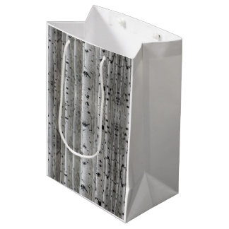 Birch trees medium gift bag