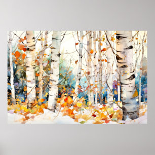 Birch Trees Nature Wall Art