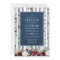 Birch Trees Navy Blue Burgundy Wedding Invitations