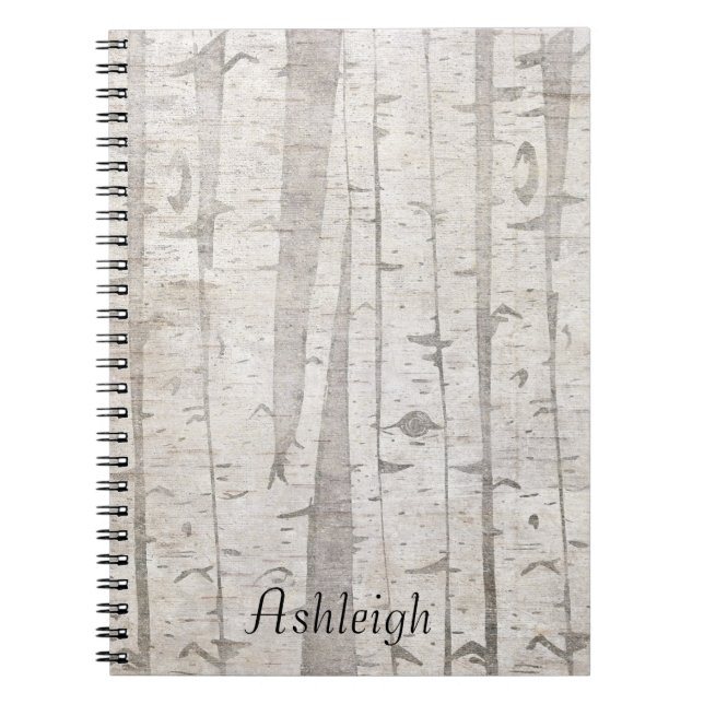 Birch Trees Notebook (Front)