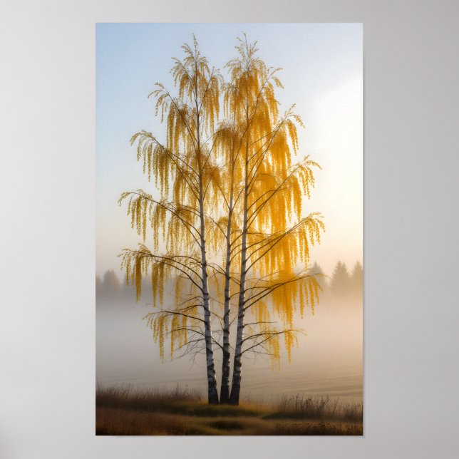 Birch Trees Poster (Front)