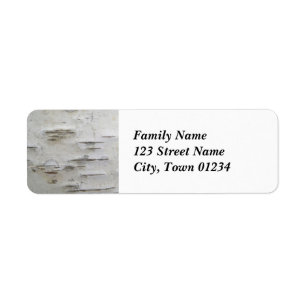 Birch Trees Return Address Label