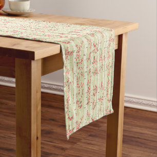 birch trees short table runner