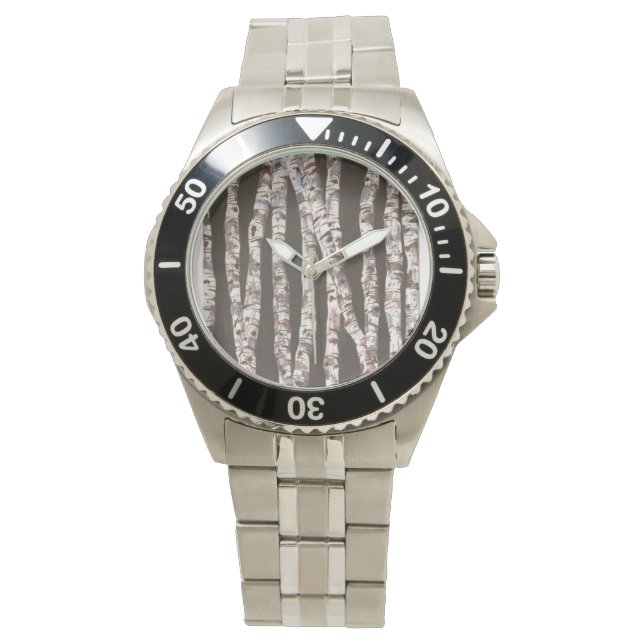 Birch Trees - Stainless Steel Watch!!! Watch (Front)