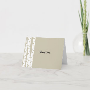 Birch Trees Thank You Note Card