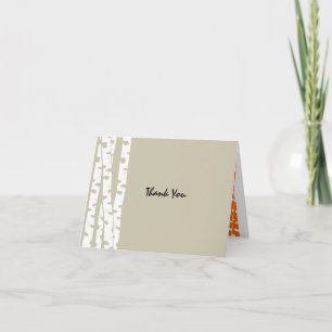 Birch Trees Thank You Note Card