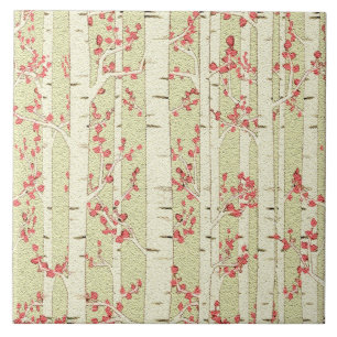 birch trees tile
