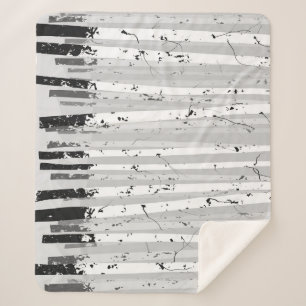 Birch Trees Vintage Horizontal Background Sherpa Blanket