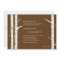 Birch Trees Wedding Invitation - Chocolate