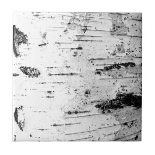 Birch trunk ceramic tile