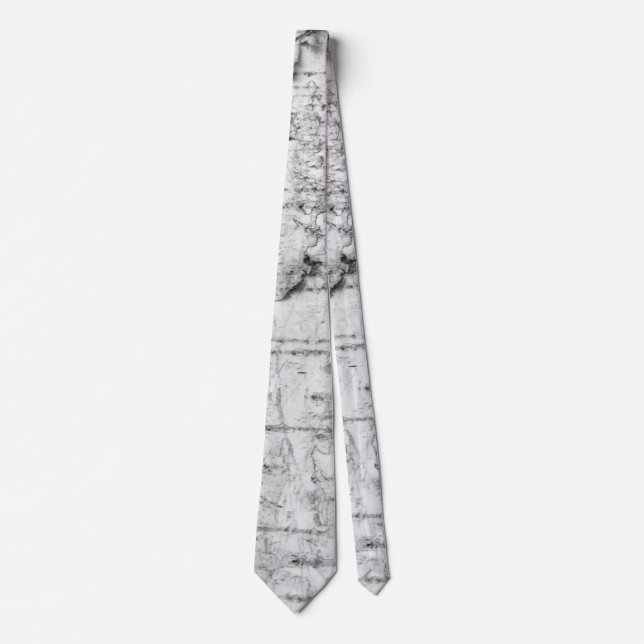 Birch trunk neck tie (Front)