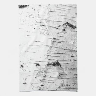 Birch trunk tea towel