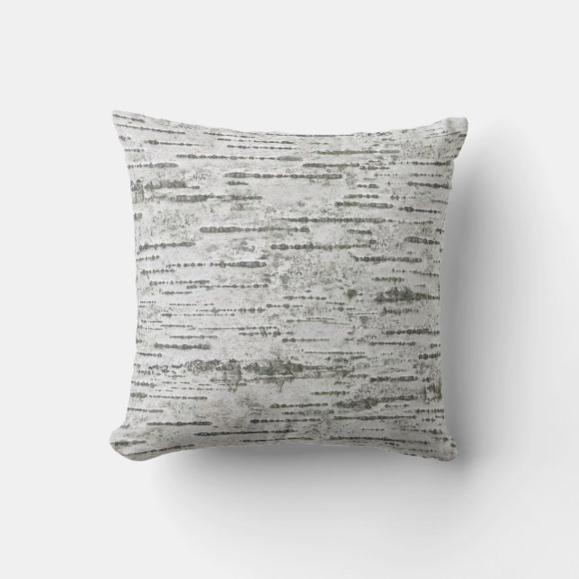 Birch Wood Rustic Pattern Cushion (Front)