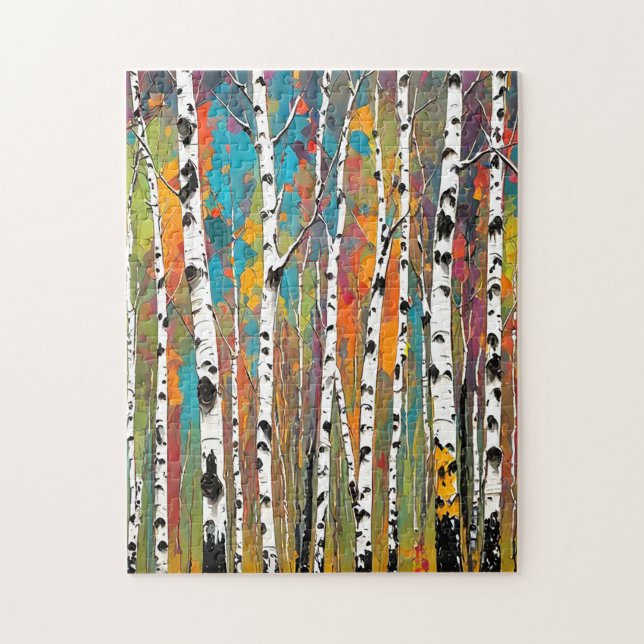 Birch Woods Thunder_Cove Jigsaw Puzzle (Vertical)