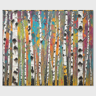 Birch Woods Thunder_Cove Wrapping Paper