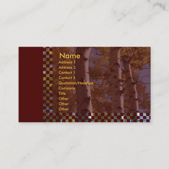 Birches Business Card (Front)