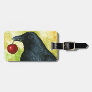 Bird 55 crow raven luggage tag