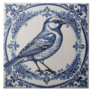 Bird 5 ceramic tile