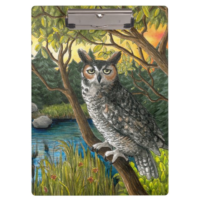 Bird 68 Owl Clipboard (Front)