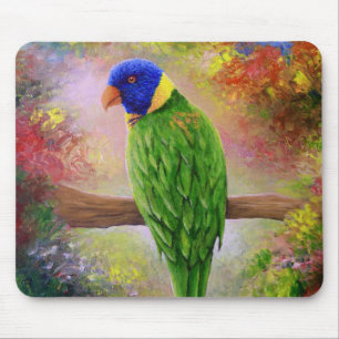 bird 76 multicolor bird mouse pad